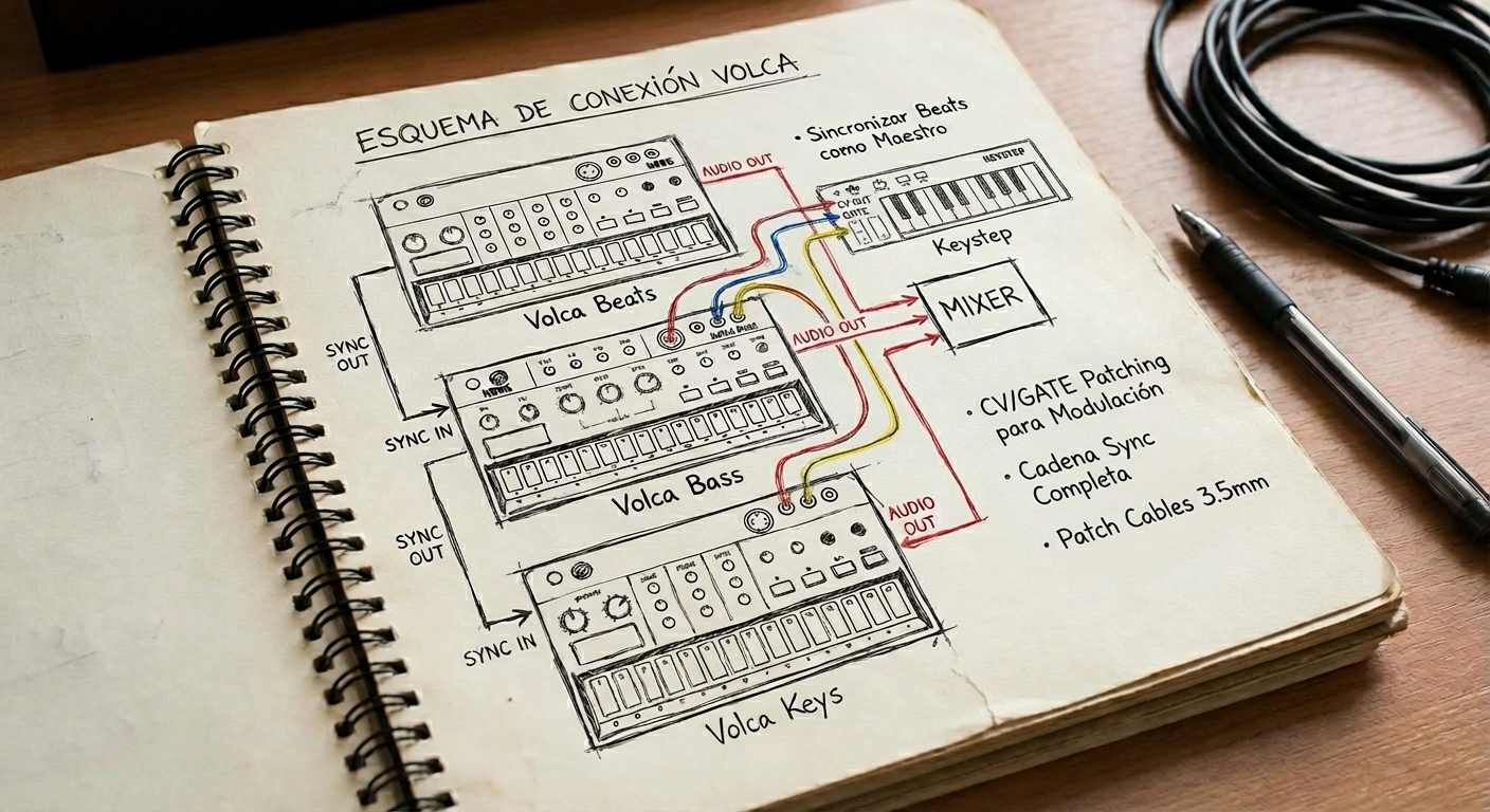Esquema de conexión Volca